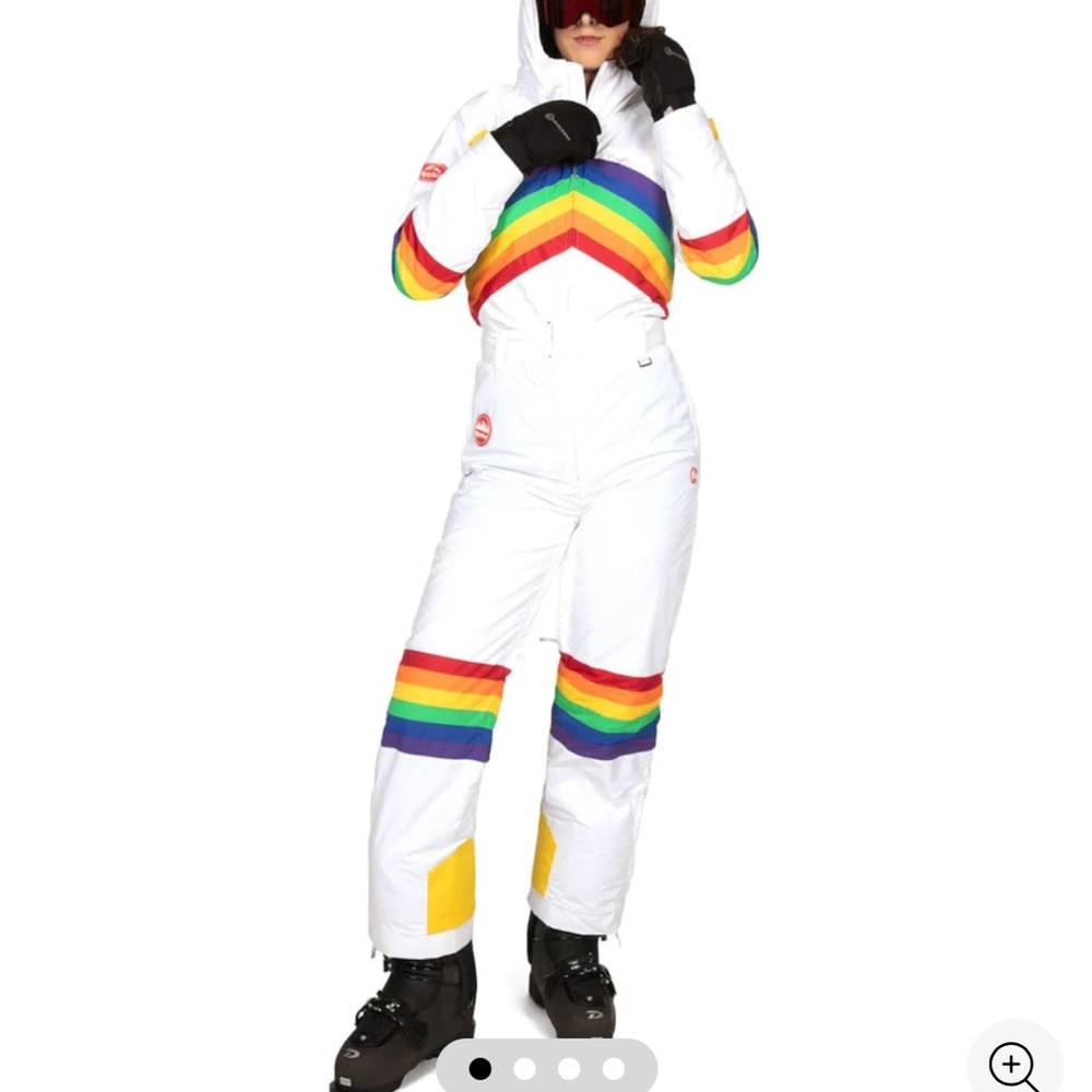 Tipsy elves women’s sunrise shredder rainbow ski/snow suit